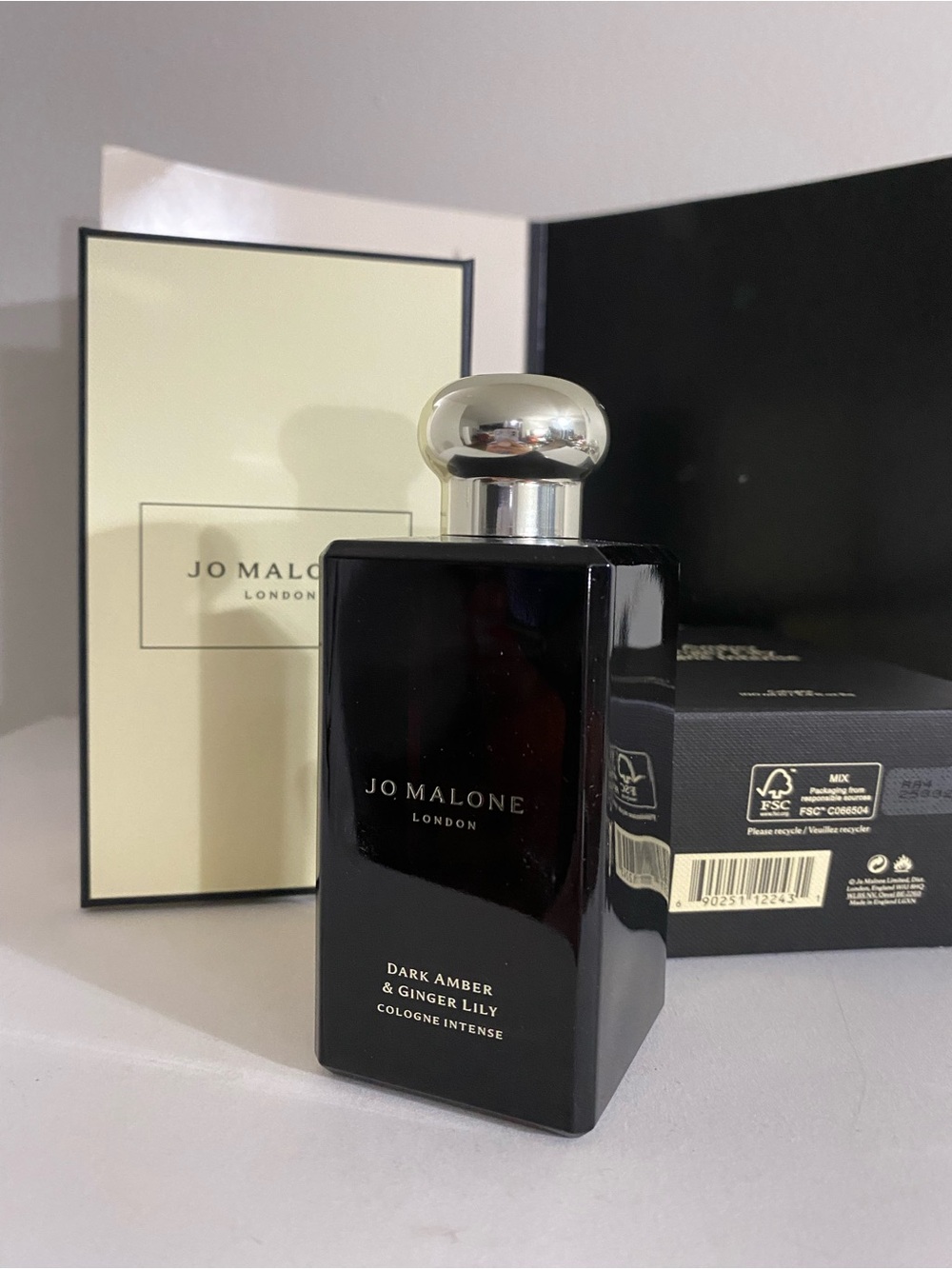 Jo Malone Dark Amber & Ginger Lily Cologne Intense, 3.4 OZ / 100 ML, New WithBox